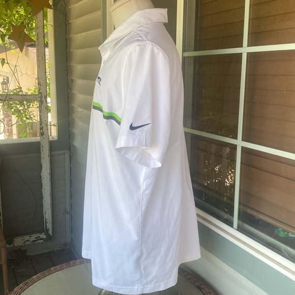 Nike Seattle Seahawks polo.  Large.  Great condition. - Picture 7 of 9